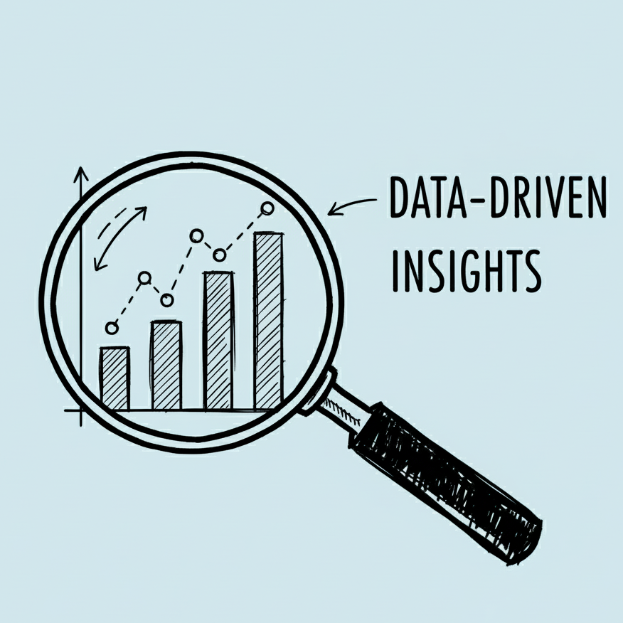 Illustration of a rocket launching from a laptop screen