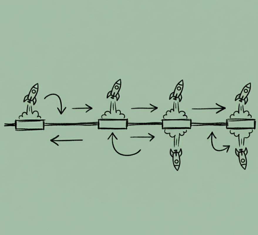 نماد هشدار و چرخ‌دنده خراب برای درصد خطای تغییرات